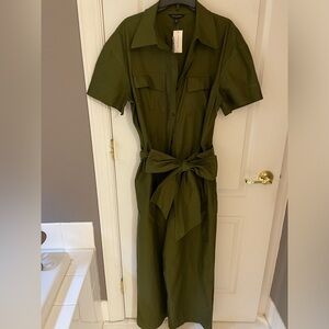 Banana Republic Olive Green Utility Jumpsuit
